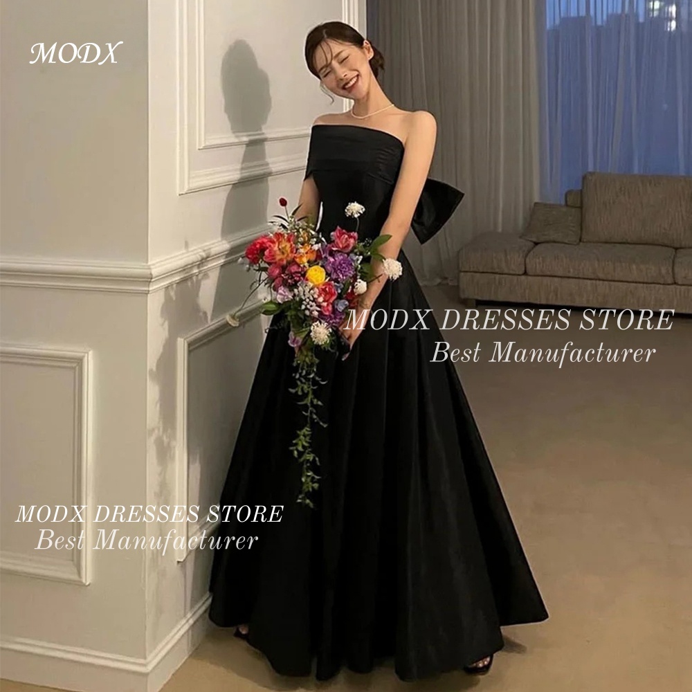 MODX Elegant Black One-Shoulde - Modern Korean Lifestyle 评论和价格