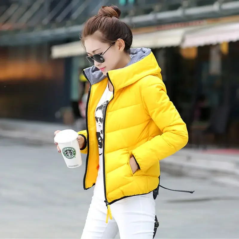 Red Female Coats Short Quilted - Modern Korean Lifestyle 评论和价格